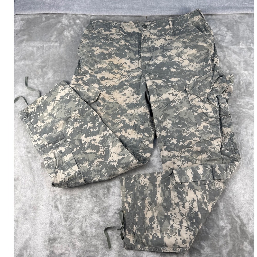 Propper Cargo Pants Mens Large Regular ACU Digital Camo Ripstop EUC